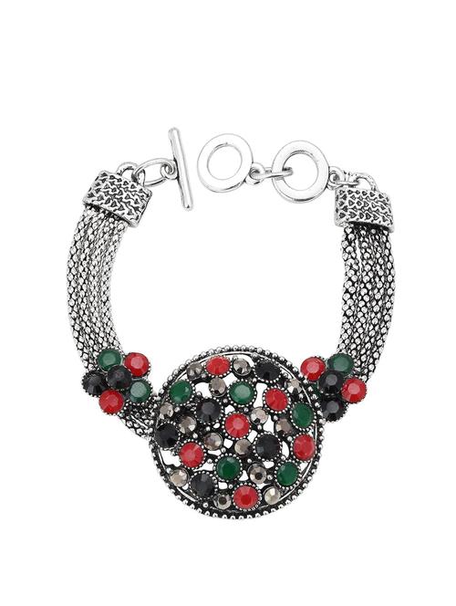 multi colored brass bangle bracelet - 16965871 - Standard Image - 1