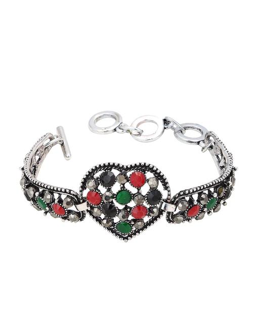 multi colored brass links bracelet - 16965873 - Standard Image - 1