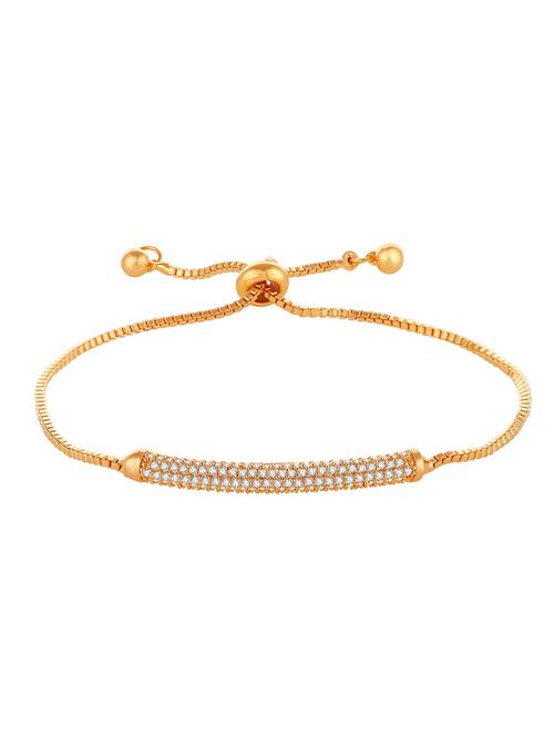 gold brass beaded bracelet - 16965883 - Standard Image - 1