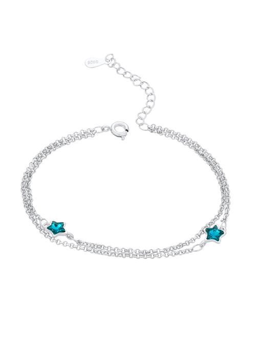 blue brass bangle bracelet - 16965932 - Standard Image - 1