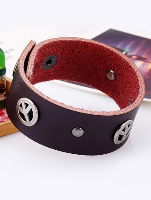brown metal alloy bangle bracelet - 16965939 - Standard Image - 1