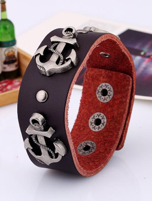 brown metal bangle bracelet - 16965940 - Standard Image - 1