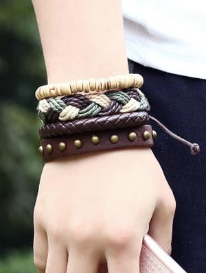 brown metal bangle bracelet - 16965942 - Standard Image - 3