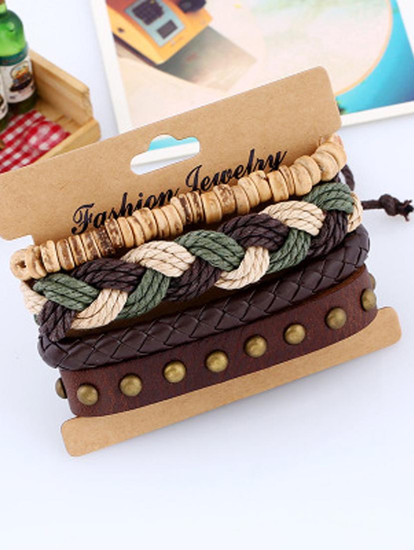 brown metal bangle bracelet - 16965942 - Zoom Image - 2