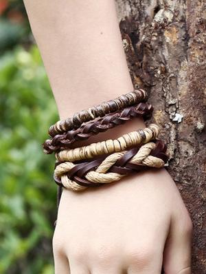 brown metal alloy bangle bracelet - 16965943 - Standard Image - 3