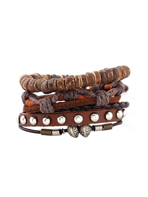 brown metal alloy bracelet - 16965950 - Standard Image - 1