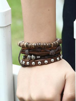 brown metal alloy bracelet - 16965950 - Standard Image - 3