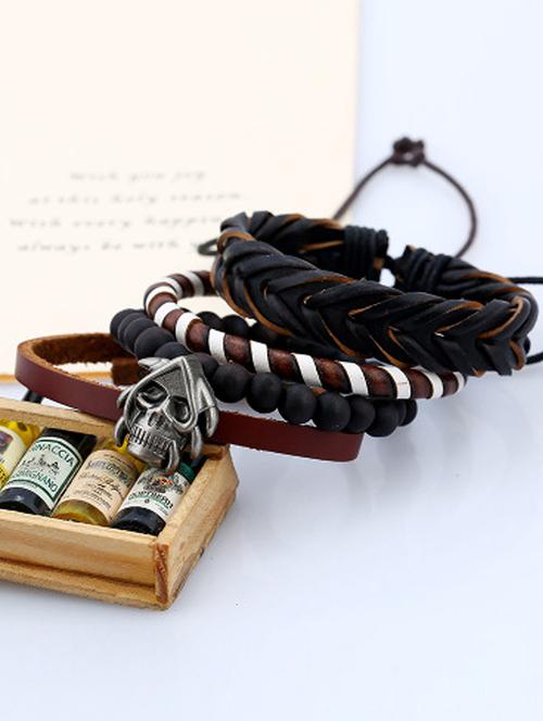 brown brass bangle bracelet - 16965964 - Standard Image - 1