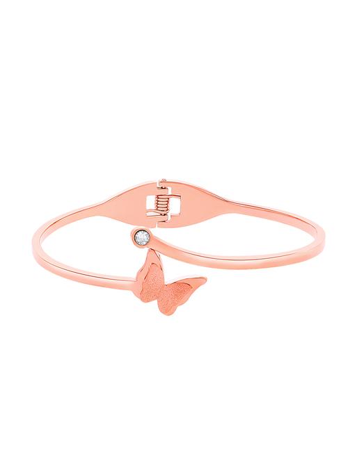 pink brass bangle bracelet - 16965971 - Standard Image - 1