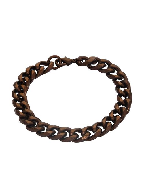 brown brass bangle bracelet - 16965981 - Standard Image - 1