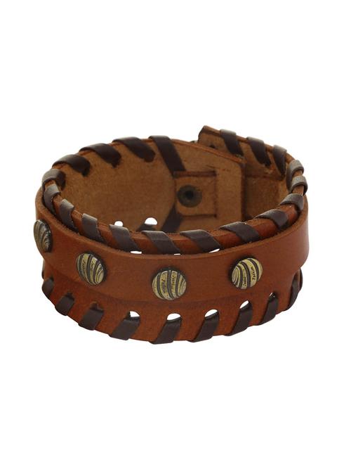 brown brass bangle bracelet - 16965982 - Standard Image - 1