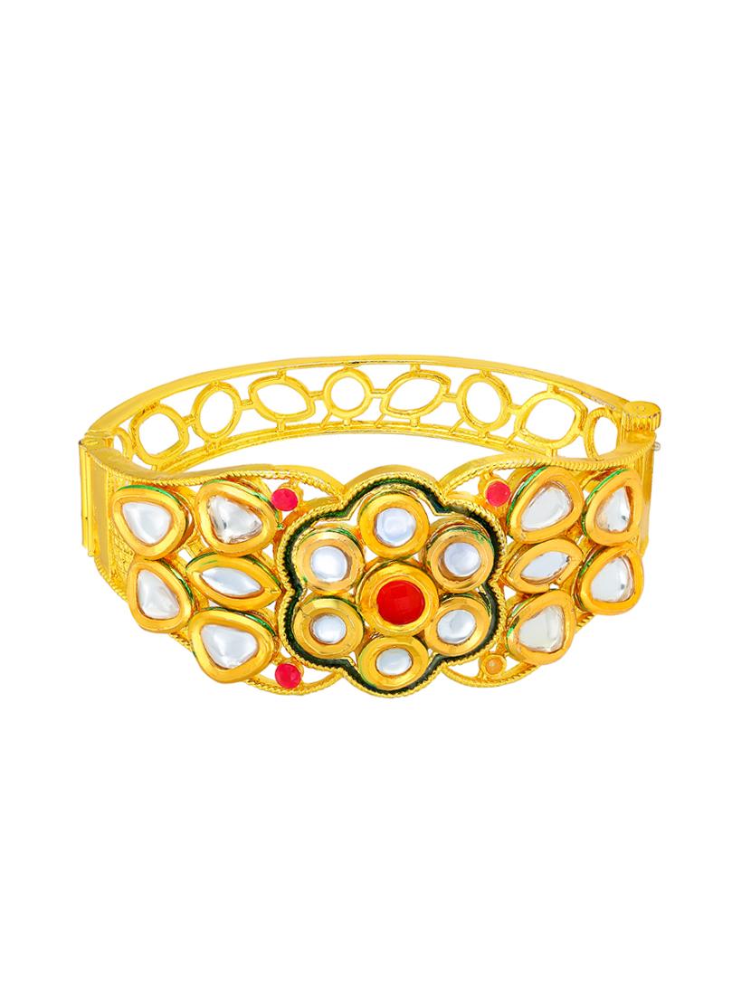 gold brass bangle bracelet - 16966007 - Zoom Image - 1