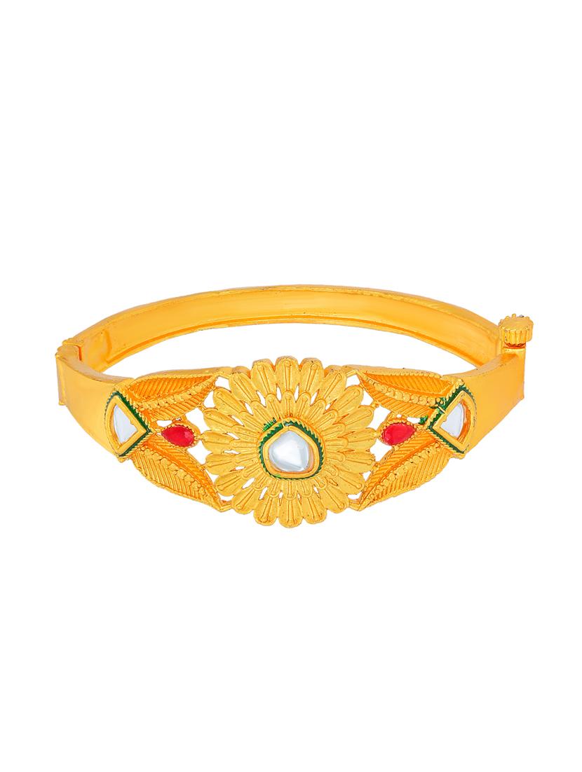 gold brass bangle bracelet - 16966010 - Zoom Image - 1