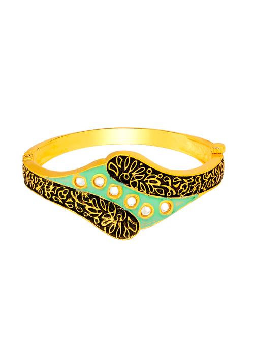 gold brass bangle bracelet - 16966011 - Standard Image - 1