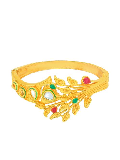 gold brass bangle bracelet - 16966012 - Standard Image - 1