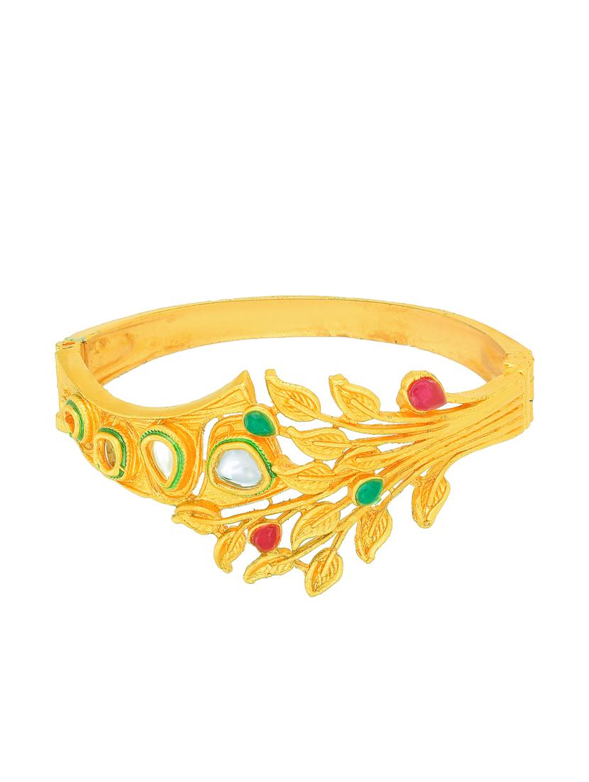 gold brass bangle bracelet - 16966012 - Zoom Image - 1