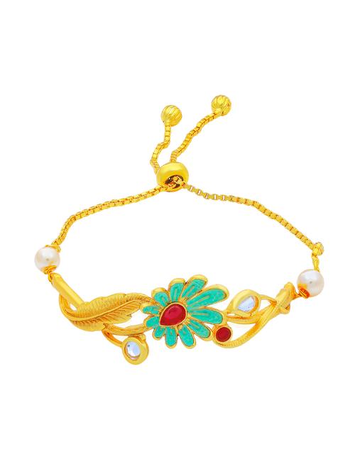 gold brass bangle bracelet - 16966016 - Standard Image - 1
