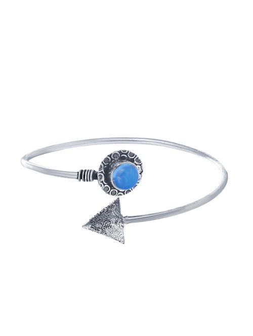 silver brass bangle bracelet - 16966021 - Standard Image - 1
