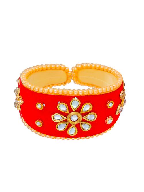 red brass bangle bracelet - 16966026 - Standard Image - 1