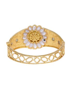 blue brass bangle bracelet - 16966027 - Standard Image - 3