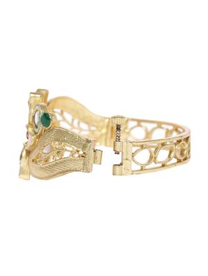 gold brass bangle bracelet - 16966028 - Standard Image - 3