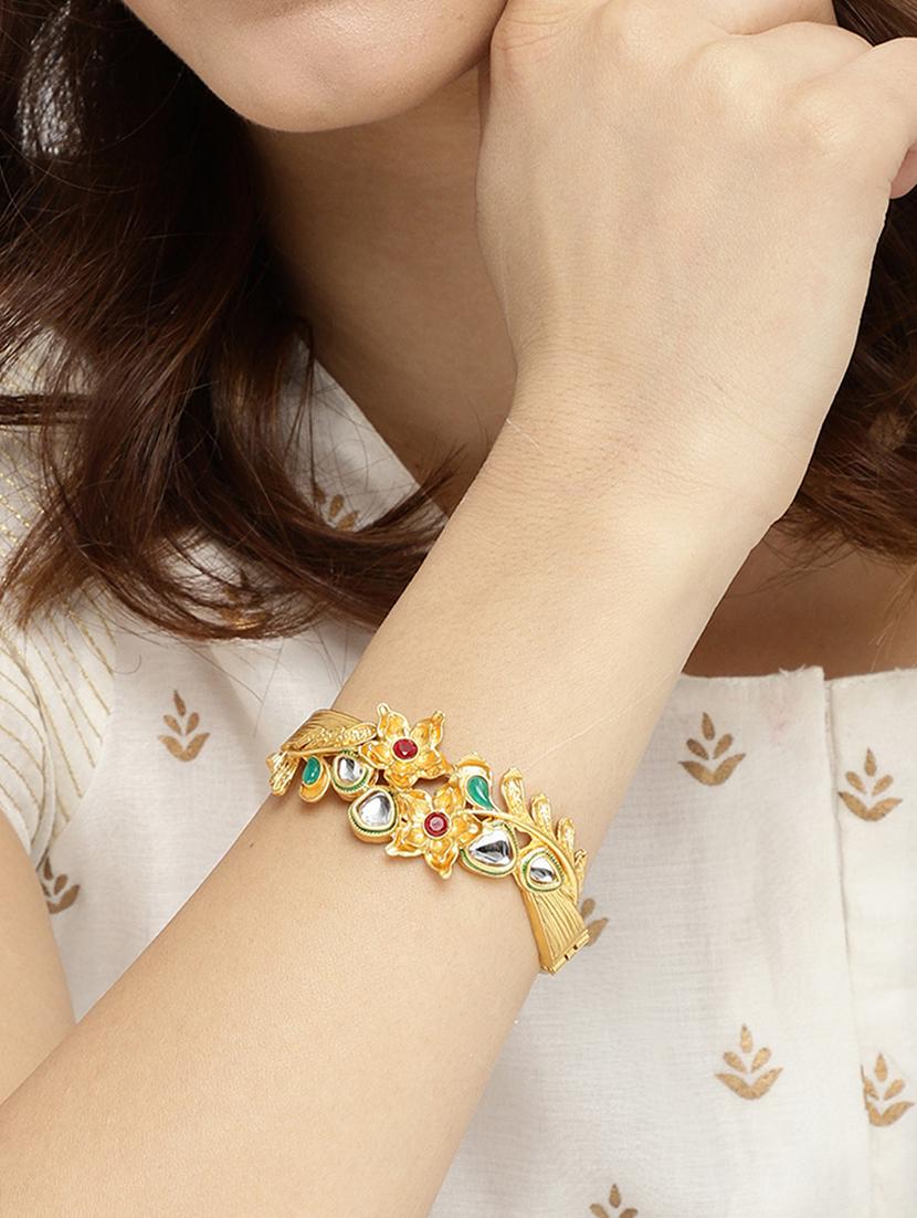 red brass bangle bracelet - 16966033 - Zoom Image - 4