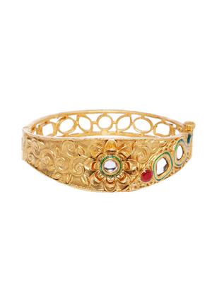 gold brass bangle bracelet - 16966035 - Standard Image - 2
