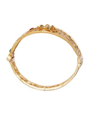 gold brass bangle bracelet - 16966035 - Standard Image - 4