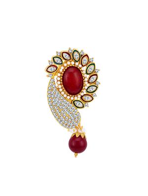 red gold tone brass brooch - 16966046 - Standard Image - 2