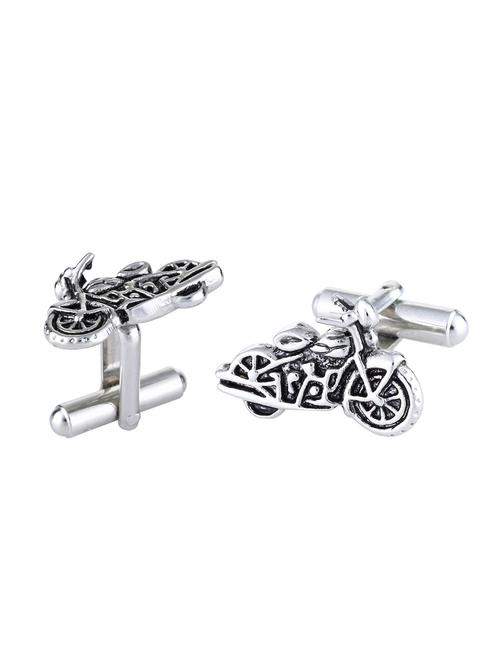 silver brass cufflink - 16966047 - Standard Image - 1