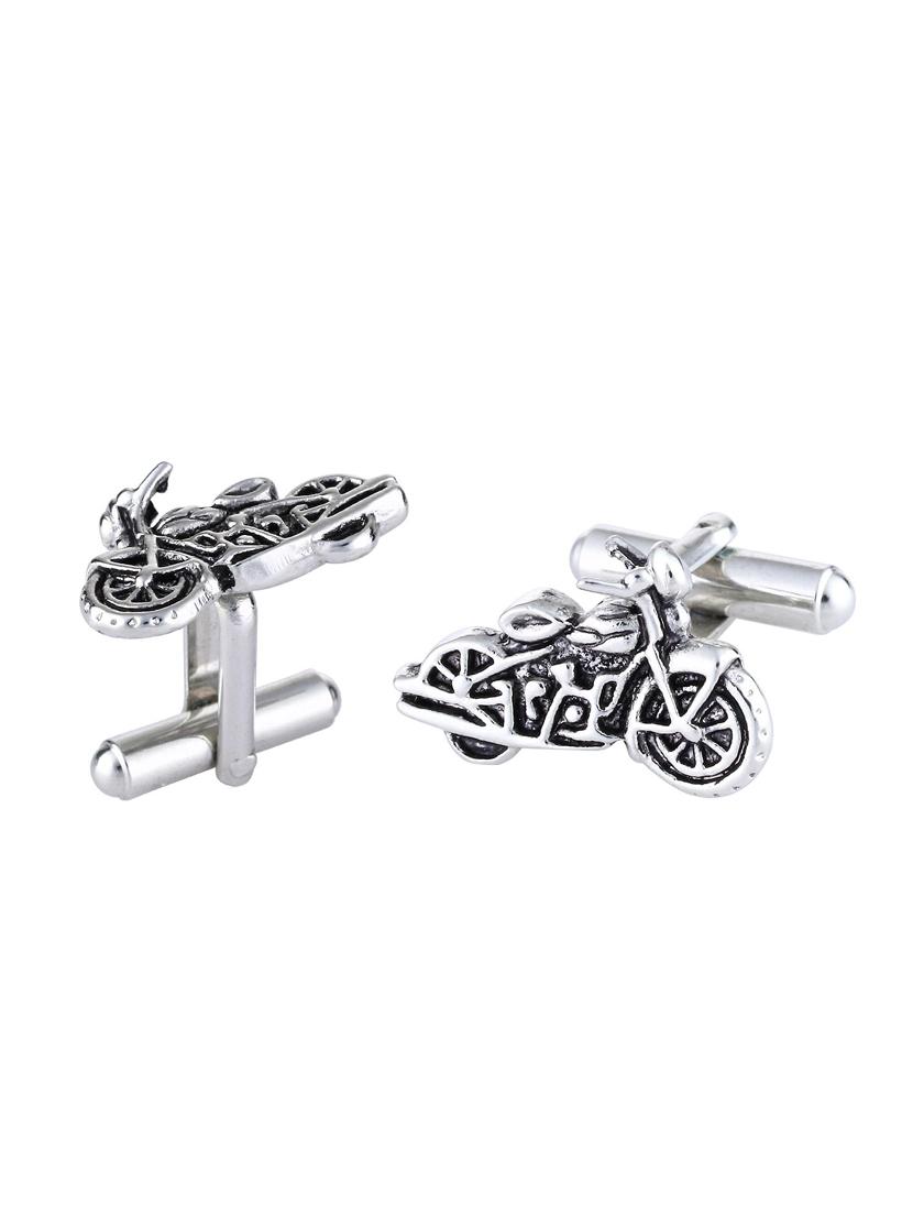 silver brass cufflink - 16966047 - Zoom Image - 1