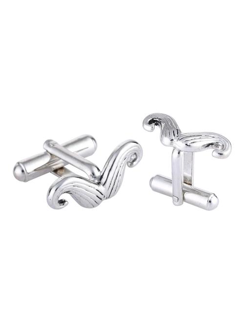 silver brass cufflink - 16966048 - Standard Image - 1
