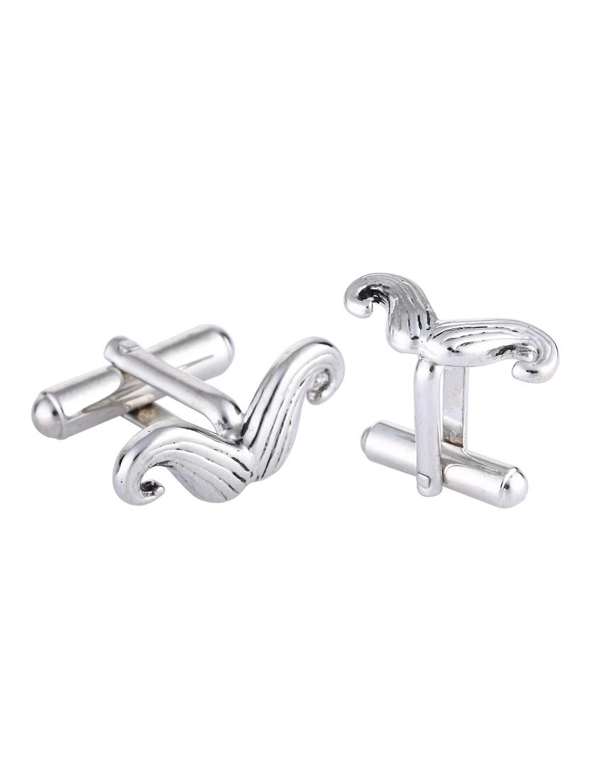 silver brass cufflink - 16966048 - Zoom Image - 1