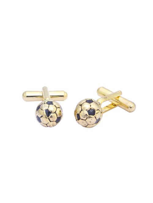 gold brass cufflink - 16966053 - Standard Image - 1