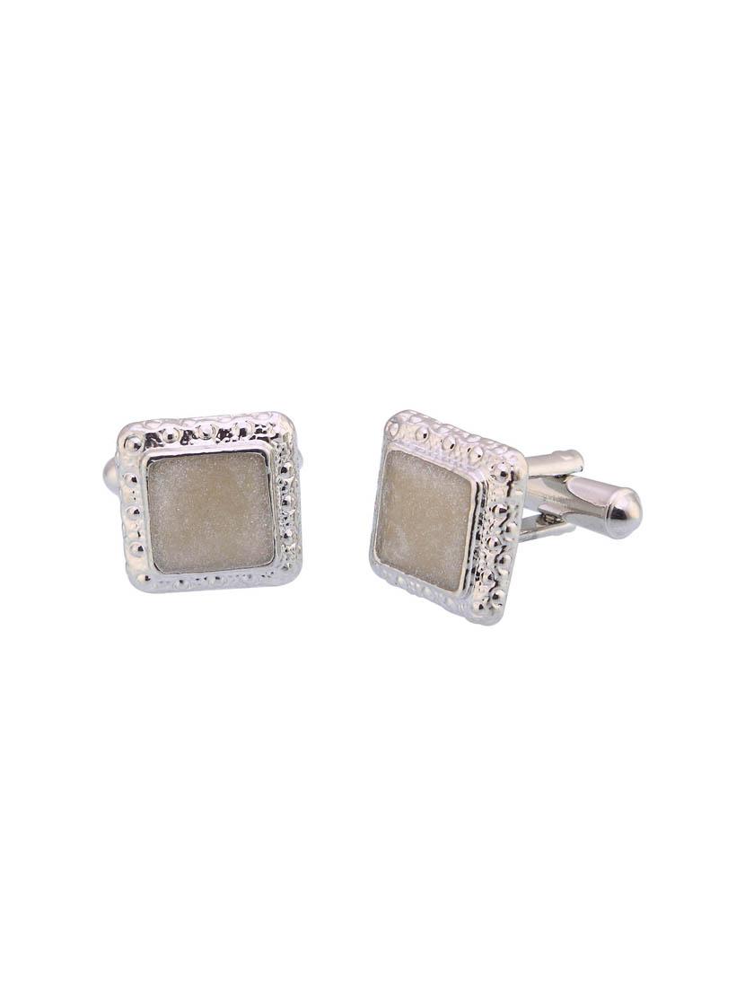 white brass cufflink - 16966054 - Zoom Image - 1