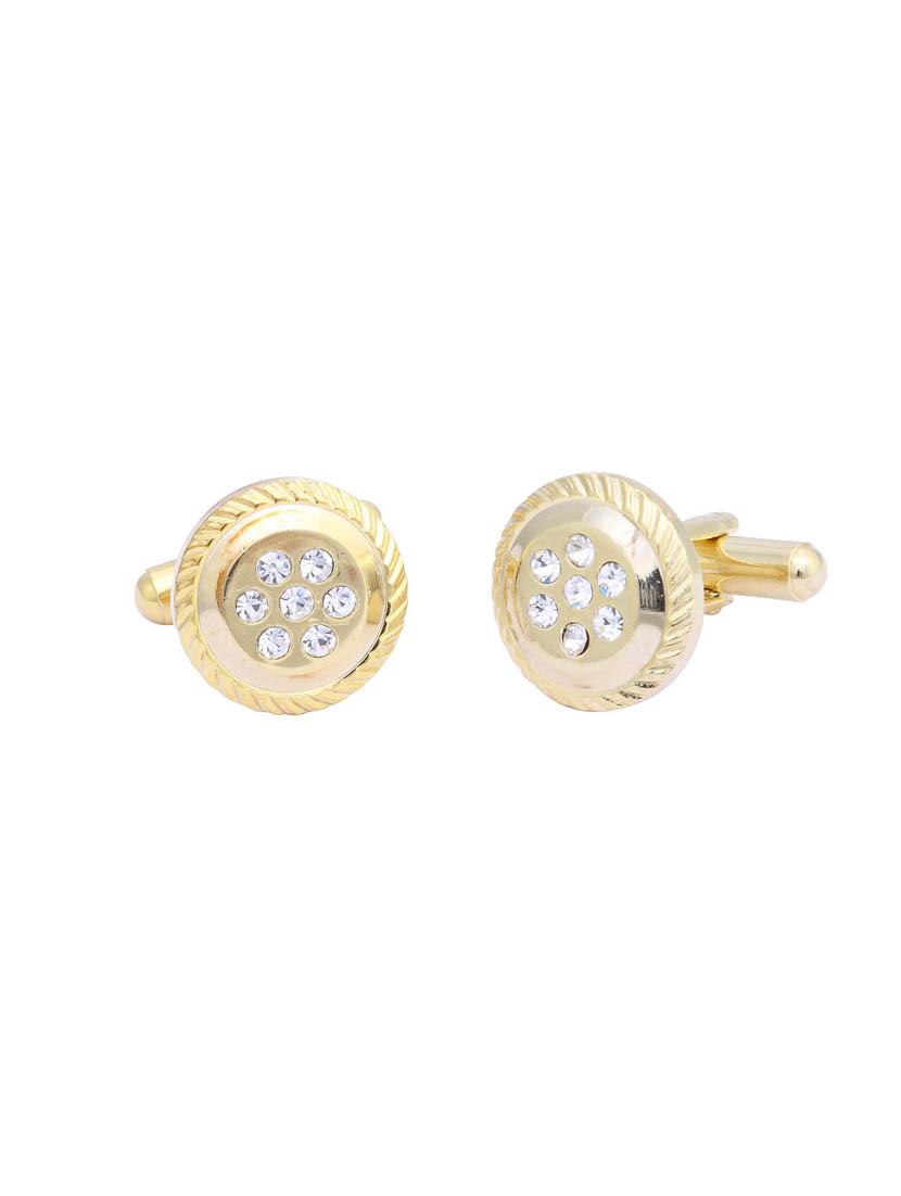 gold metal cufflink - 16966059 - Zoom Image - 1