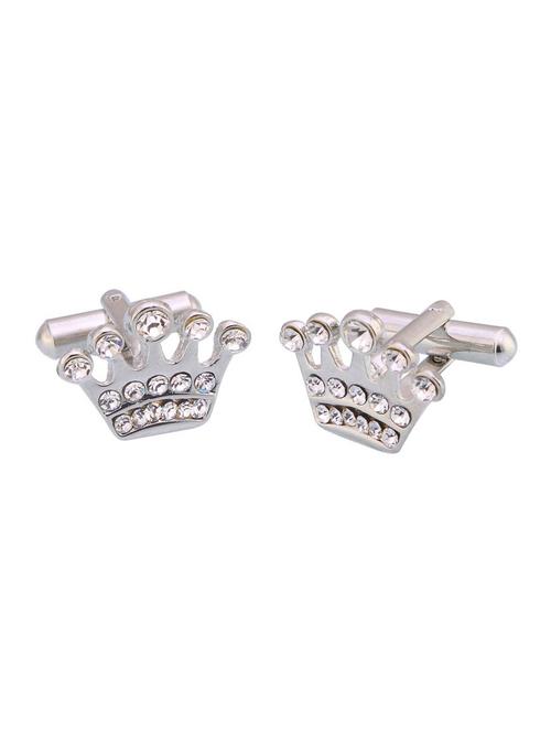white brass cufflink - 16966065 - Standard Image - 1