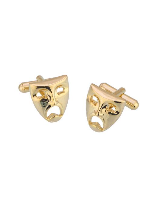 gold brass cufflink - 16966067 - Standard Image - 1