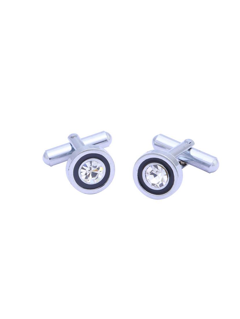 silver metal cufflink - 16966068 - Zoom Image - 1