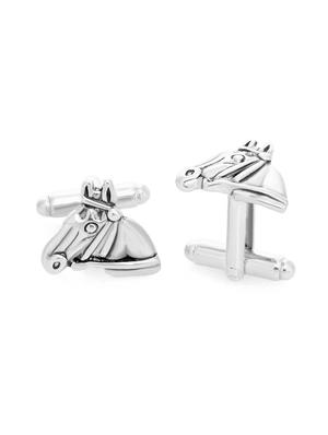 silver brass cufflink - 16966069 - Standard Image - 2