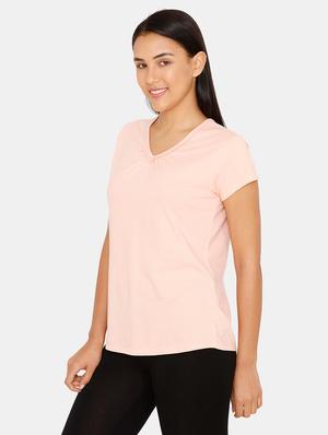 v neck solid tee - 16966070 - Standard Image - 2