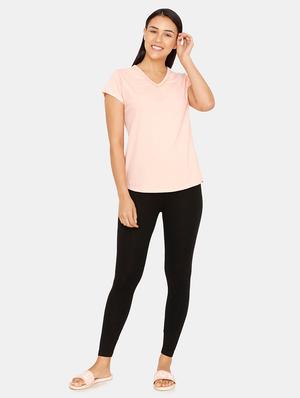 v neck solid tee - 16966070 - Standard Image - 4