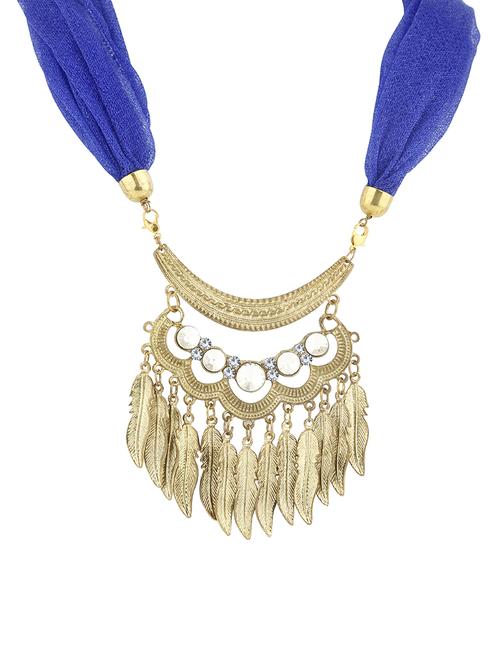 gold brass short necklace - 16966226 - Standard Image - 1