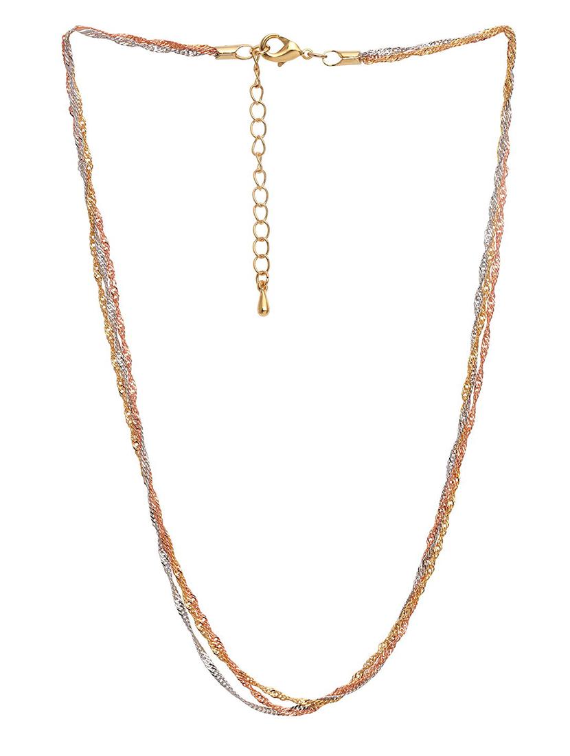 multi colored brass chain necklace - 16966233 - Zoom Image - 2