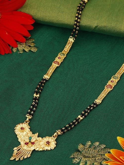 gold brass mangalsutra - 16966239 - Standard Image - 1