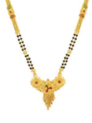 gold brass mangalsutra - 16966239 - Standard Image - 3