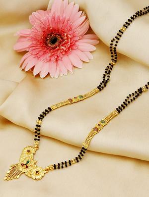 gold brass mangalsutra - 16966239 - Standard Image - 4