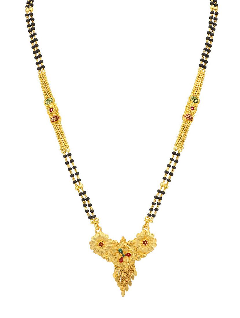 gold brass mangalsutra - 16966239 - Zoom Image - 2