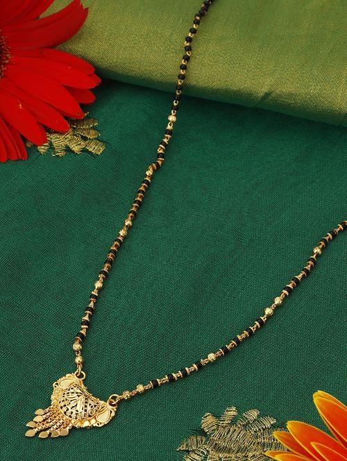 gold brass mangalsutra - 16966243 - Standard Image - 1