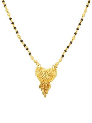 gold brass mangalsutra - 16966243 - Standard Image - 3